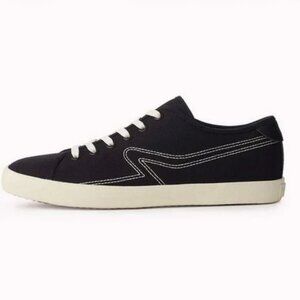Rag & Bone Black Low-Top Canvas Court Sneaker Size EU 38.5 or US 8.5